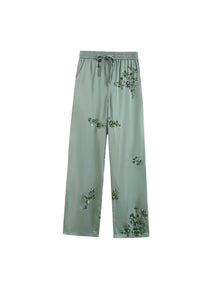 Conjunto Eliza - Estampado com Flores - com Botões (Leve e Soltinho para o Verão)