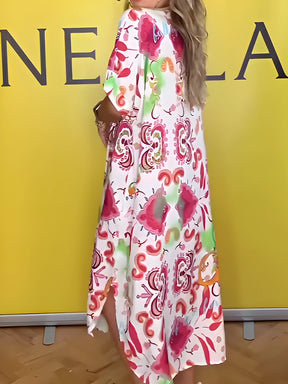 Vestido Lidia - Estampado - Super Leve e Solto Caimento Perfeito (Verão 2025)