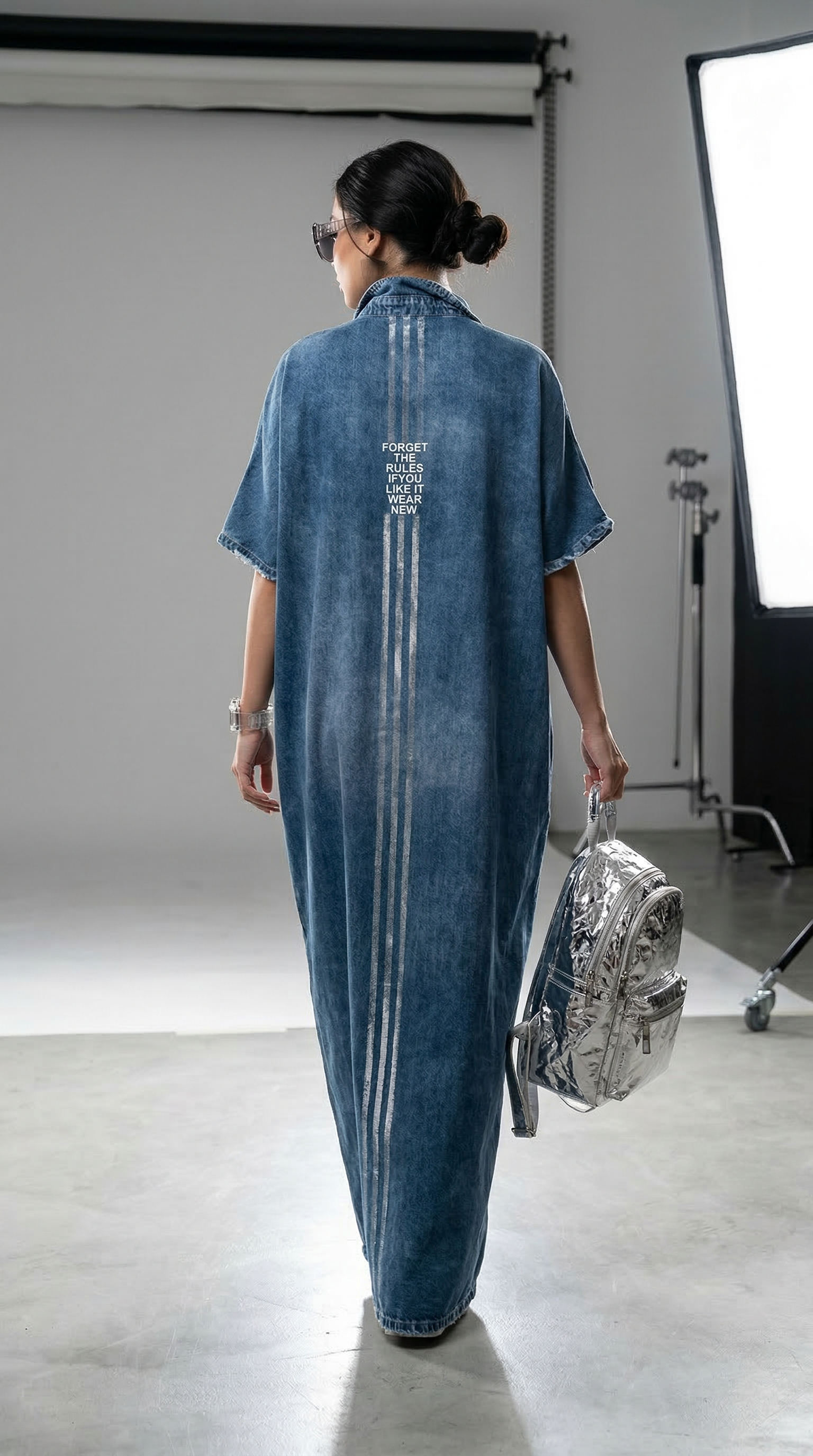 Vestido Laura - Jeans Comprido (Queridinho das Blogueiras dos EUA)