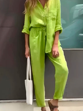 Conjunto Silvia – Linho Premium com Bolso Frontal – CONFORT N